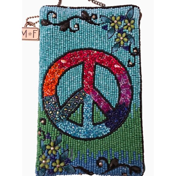 MARY FRANCES Inner Peace Beaded Crossbody Phone Bag - Picture 4 of 8